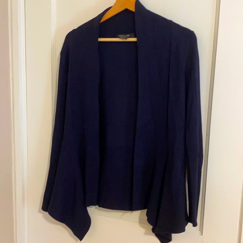 Navy wrap cardigan